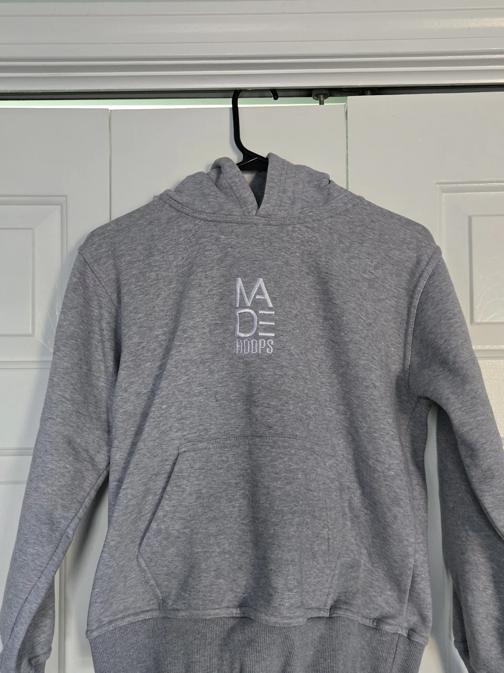 Kids' Made Hoops Gray Sweatpants & Hoodie Set Size LARGE